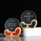 爱心水晶座