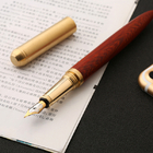 黄铜檀木商务钢笔签字笔
