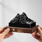 定制冰山实木水晶奖座