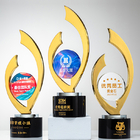 山峰水晶奖座