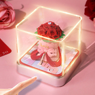 纸雕日历玫瑰花模型桌面摆件3D立体便签本