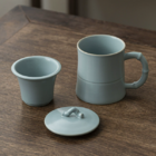 陶瓷可过滤泡茶杯