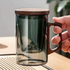 高硼硅玻璃水杯茶水分离泡茶杯