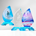 帆船水晶奖座