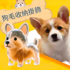 可爱小狗透明毛发收纳盒