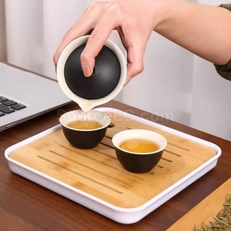 礼品订购功夫茶一壶三杯旅行户外便携套装广告