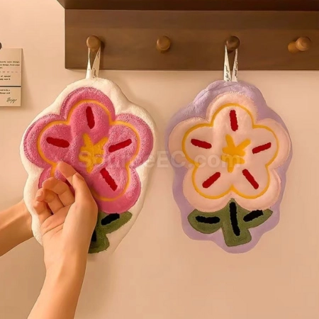 礼品订购小花擦手巾广告